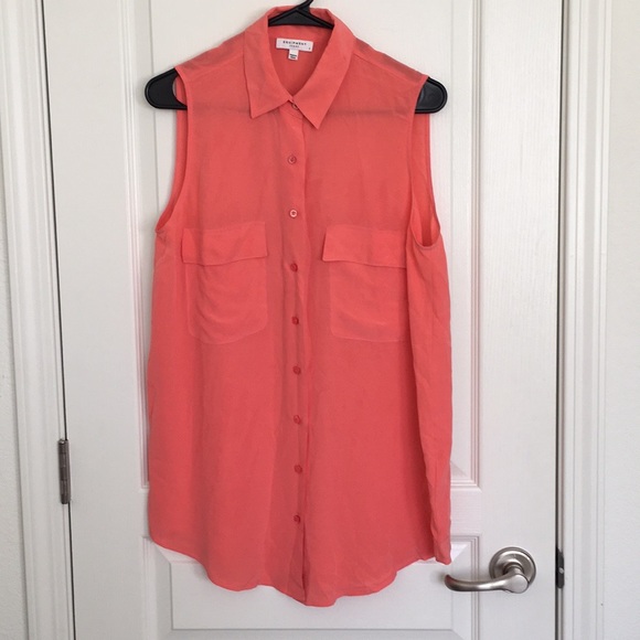 Equipment Tops - Equipment Femme Washed Silk Blouse Sz Small